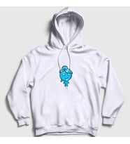 Presmono Unisex Beyaz Ateş Ve Su Oyun Watergirl Sevgili Kapüşonlu Sweatshirt 457730tt (Beyaz)