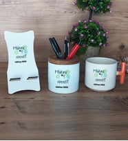 Makine Mühendisi Hediye Sepeti Kupa Bardak T Kulplu, Kalemlik ve Ahşap Telefon Standı Mühendisler Günü Hediyesi (Model 7)