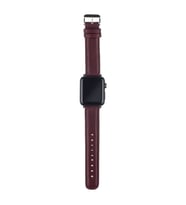 vagave Apple Watch Deri Kordon 2 3 4 5 6 7 42-44-45 mm Kişiye Özel 9 Renk (Bordo)