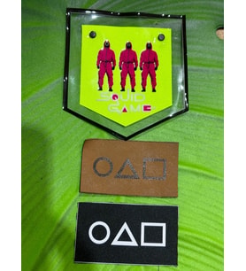 12X11 CM 3 LÜ SQUID GAME ARMA YAMA DİKİŞ AKSESUARI (Yeşil)