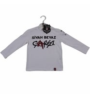 BEŞİKTAŞ LİSANSLI ORJİNAL UZUN KOL ÇOCUK SWEAT 010 (Beyaz)