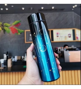 500ml Yıldızlı Termal Şişe Ekran Sıcaklık Kupa Paslanmaz Çelik Gıda Termos (34)