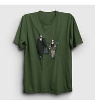 Presmono Unisex Sarı Walk Film Leon T-Shirt 247363tt (Haki)
