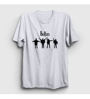 Presmono Unisex Sarı Signals The Beatles T-Shirt 115110tt (Beyaz)