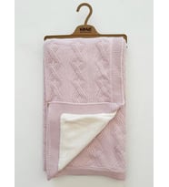 Welsoft Astarlı Triko Battaniye (Pembe)