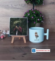 Baykuş Fotoğraflı Dekoratif Taş, Kupa Bardak Beyaz Hediye (Model 12)