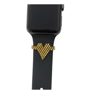 Apple Watch Akıllı Saat Kordon Süsü, Tasarım Charm (Altın)