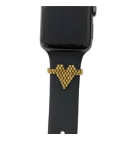 Apple Watch Akıllı Saat Kordon Süsü, Tasarım Charm (Altın)