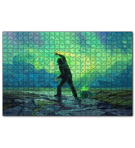 Cakapuzzle Gökyüzünü Boyayan Adam  Puzzle Yapboz MDF (Ahşap) (1000 Parça)