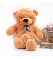 Kuki Oyuncak 95cm Tatlış Peluş Ayı (Açık Kahverengi)