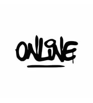Online Araba Sticker siyah 15x8 CM (Siyah)