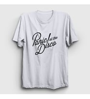 Presmono Unisex Sarı Rare To Die Panic! at the Disco T-Shirt 73241tt (Beyaz)