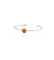 Kadir Jewellery Zirkon Taşlı Ayarlanabilir 925 Ayar Gümüş Kaplama Bilezik (Kırmızı)