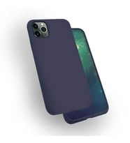 Apple iPhone 11 Pro Kılıf Zore Silk Silikon (Lacivert)