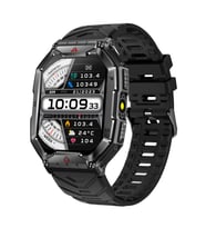 ZCWATCH V0623 Outdoor Military Bt Call, Pusula, Spor Sağlık, Profesyonel Akıllı Saat (Siyah)