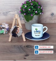 Coğrafya Öğretmeni Türk Kahvesi Fincanı Ahşap Altlıklı ve Fotoğraflı Ahşap Anahtarlık Hediye Öğretmenler Günü Hediyesi (Model 4)