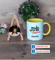 Şehir Plancısı Kupa Bardak Beyaz ve Fotoğraflı Ahşap Anahtarlık Hediye (Model 7)