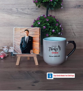 Türkçe Öğretmeni Fotoğraflı Dekoratif Taş, Kupa Bardak Beyaz Hediye Öğretmenler Günü Hediyesi (Model 10)