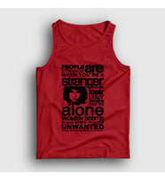 Presmono Unisex Sarı Stranger The Doors Atlet 116701tt (Kırmızı)