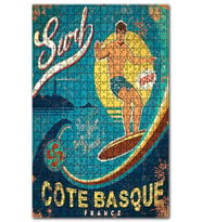 Cakapuzzle 1969 Yılı Sörf Yarışı Görseli Puzzle Yapboz MDF (Ahşap) (255 Parça)