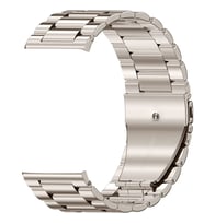 Samsung Galaxy Watch Gear S2 / 3 41mm Kordon Klipsli Metal Kordon 04 (Siy.Byz.Kareli Dsn.)