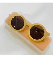 Yeni Model Renkli Vitage Retro Gözlük (Bej)