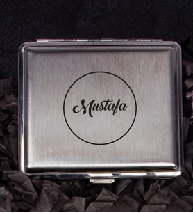 Kişiye Özel Metal Sigara Tabakası 106960 (Turuncu)