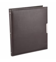 KARTVİZİT ALBÜMÜ 8 SIRALI 384 KARTLIK 23,5X26,5 CM (KAHVE)