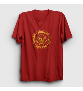 Presmono Unisex Haki Logo V2 Ramones T-Shirt 170167tt (Kırmızı)