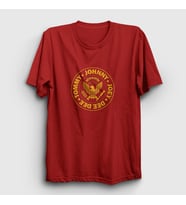 Presmono Unisex Haki Logo V2 Ramones T-Shirt 170167tt (Kırmızı)
