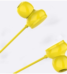 Mikrofonlu HD Ses ve Bass Özellikli 3.5 MM Kulaklık (Sarı)