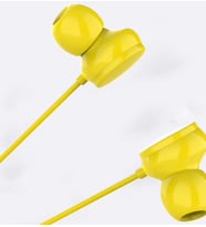 Mikrofonlu HD Ses ve Bass Özellikli 3.5 MM Kulaklık (Sarı)