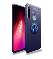 Xiaomi Redmi Note 8T Kılıf Yüzüklü Magnetli Ravel Case (Mavi)