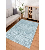 Dijital Kaymaz Taban Yıkanabilir Renkli Salon Halısı Mutfak Halısı Yolluk ND-SD-379 (Mavi)