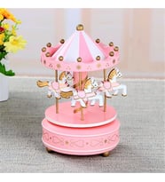 Dekoratif Atlı Karınca Müzik kutusu (Pembe)