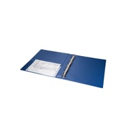 Evrak Sunum Tanıtım Firma Klasörü A4 Pvc 3 cm 4 Halkalı 200 Yaprak Kapasiteli Ring Binder File 27x32 cm (Mavi)