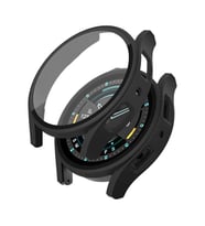 Sneezy Samsung Galaxy Watch 4 44mm PC Sert Kasa Ve Ekran Koruyucu (Siyah)