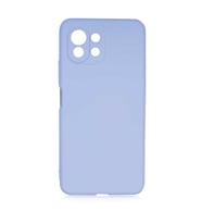 Xiaomi Mi 11 Lite Kılıf Özel Orijinal Lansman Serisi, İçi Kadife, Pürüzsüz Yumuşak ve Mat TPU Silikon (Lila)