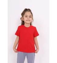 Toontoy Unisex Çocuk Baskılı Tişört (Kırmızı)