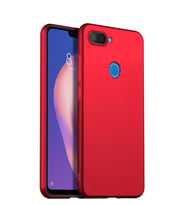 Microsonic Matte Silicone Xiaomi Mi 8 Lite Kılıf (Kırmızı)