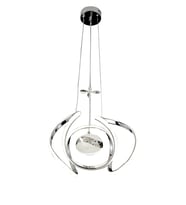Atlas Tekli Sarkıt Led Avize (Krom)