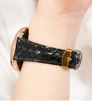 vagaveHuawei Watch GT GT2 GT3 42 mm, Uyumlu Samsung Watch4 Watch 5 pro Watch 6 20mm Crop (Yeşil)