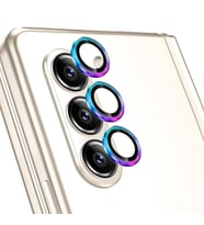 Microsonic Samsung Galaxy Z Fold 5 Tekli Kamera Lens Koruma Camı Yeşil (Çok Renkli)