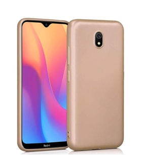 Microsonic Matte Silicone Xiaomi Redmi 8A Kılıf (Gold)