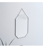 30 cm x 20 cm  Ayna  Duvar Askılı  Sekizgen  Geometrik  Tüm Boylar  Pirinç & Gold, Bakır, Siyah, Gümüş (Antrasit)