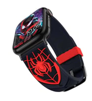 Apple Watch 10/11 42mm-38/40/41mm Kordon 3D Tasarımlı Marvels Karakterli Band 2/ (Siyah-Kırmızı)