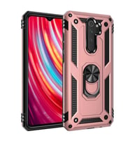 Xiaomi Redmi Note 8 Pro Kılıf Yüzüklü Zırh Tank Vega (Rose)