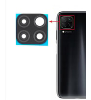 Huawei P40 Lite Uyumlu Kamera Lensi Camı JNY-L21A JNY-L01A JNY-L21B JNY-L22A JNY-L02A (Siyah)