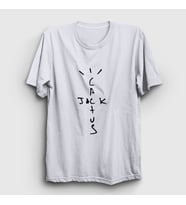 Presmono Unisex Sarı Cactus Jack Travis Scott T-Shirt 50974tt (Beyaz)