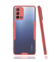 Oppo A74 4G Kılıf Zore Parfe Kenarları Pastel Renk Silikon Kılıf (Pembe)